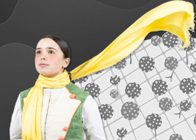 The Little Prince with flowing scarf